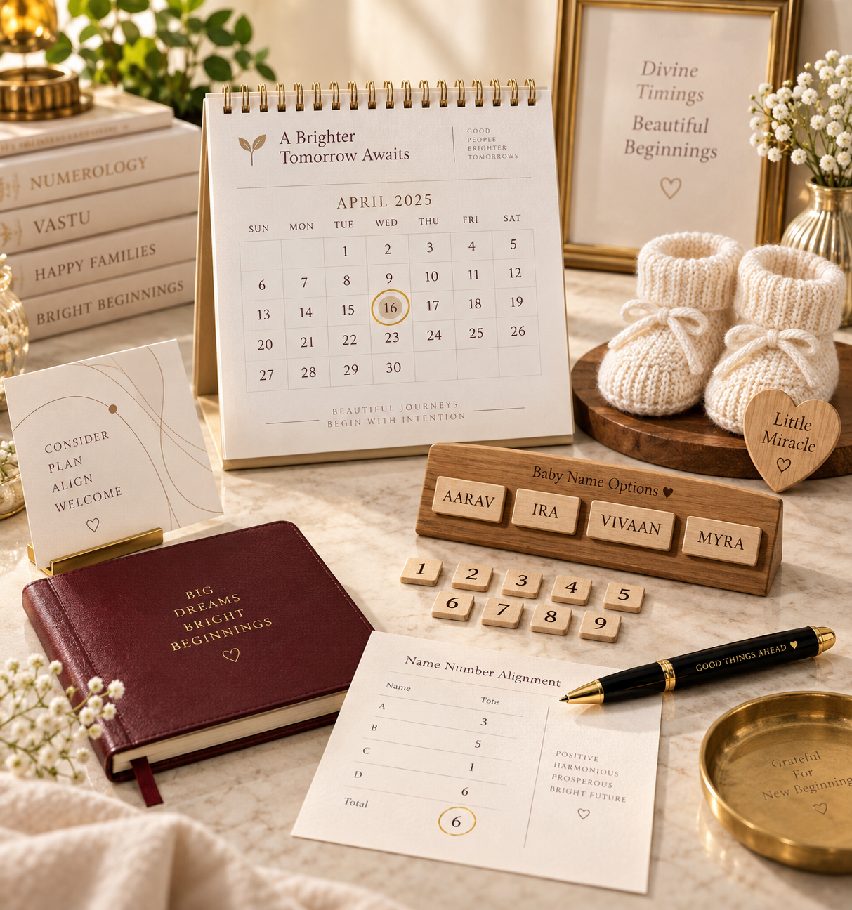 Plan delivery date and baby name